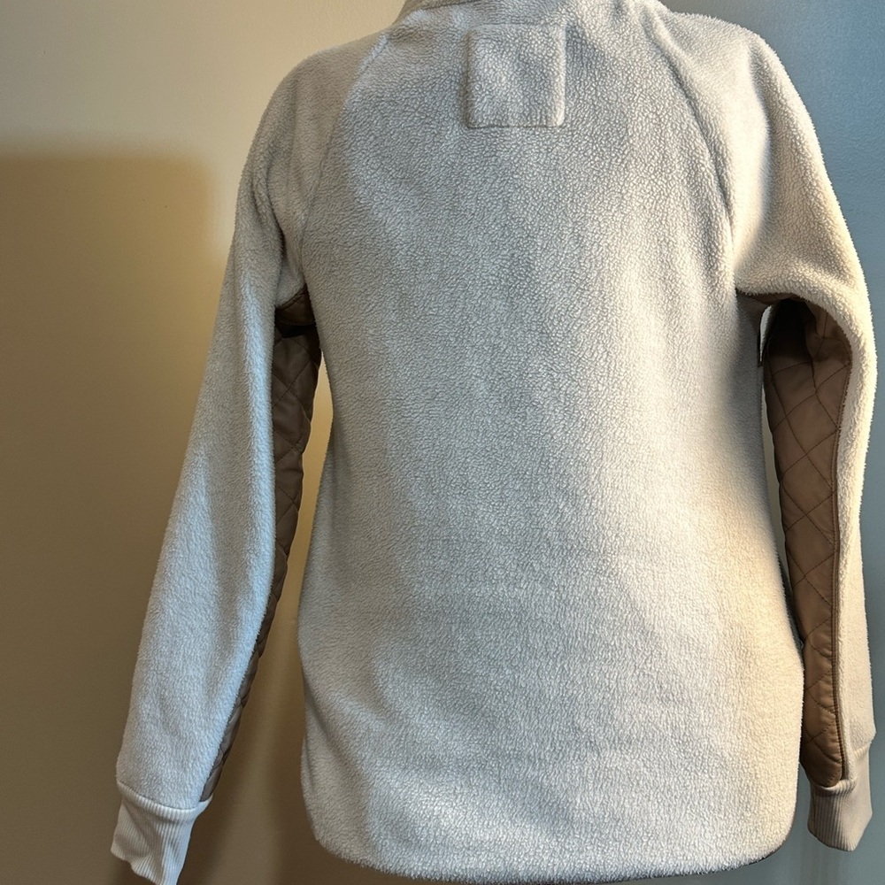Abercrombie & Fitch Cream and Tan Quilted Sweater - Picture 4 of 6